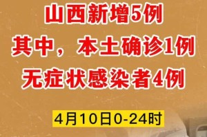 山西疫情最新消息，新增本土确诊病例1例