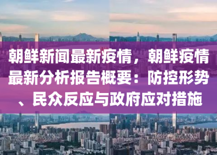 朝鲜疫情经济，挑战与应对策略
