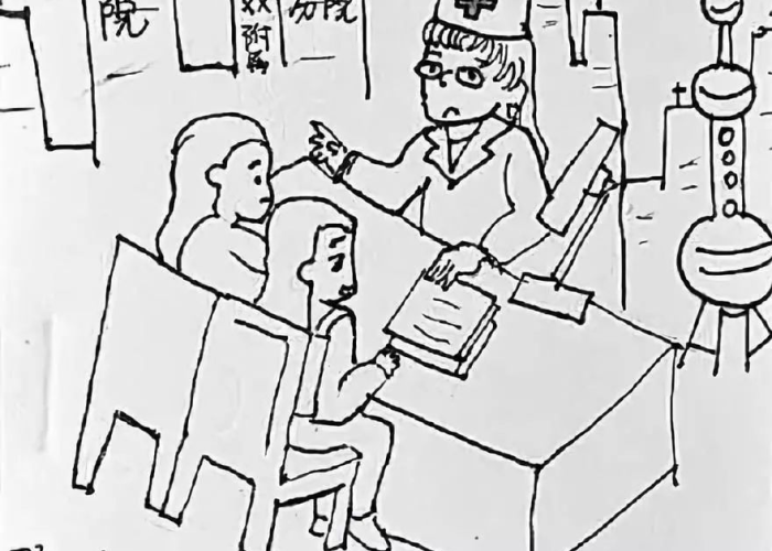 疫情期间的轻松一刻，漫画简笔画