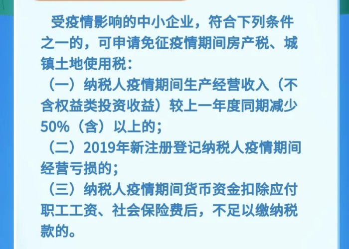 疫情期间减免房土两税政策解读